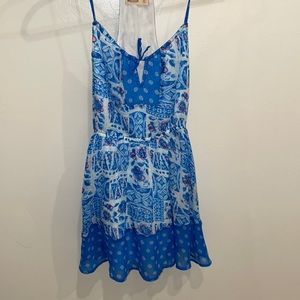 Pink And Blue & white Hollister Sun / Dress y2k
